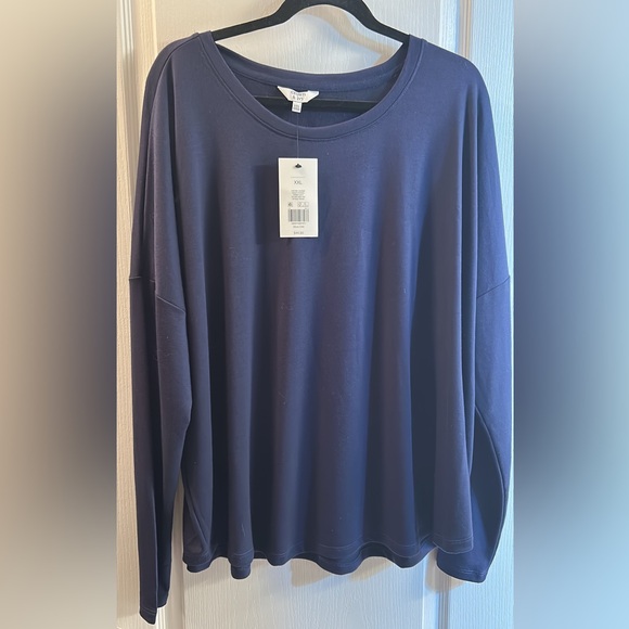 crown & ivy Tops - crown & ivy Navy Long Sleeve Tee
